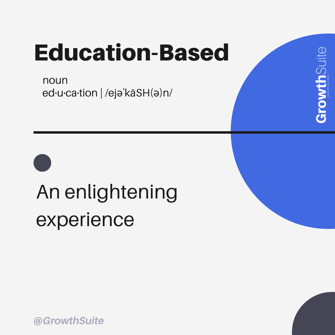 Education Based Marketing - Definition Graphic